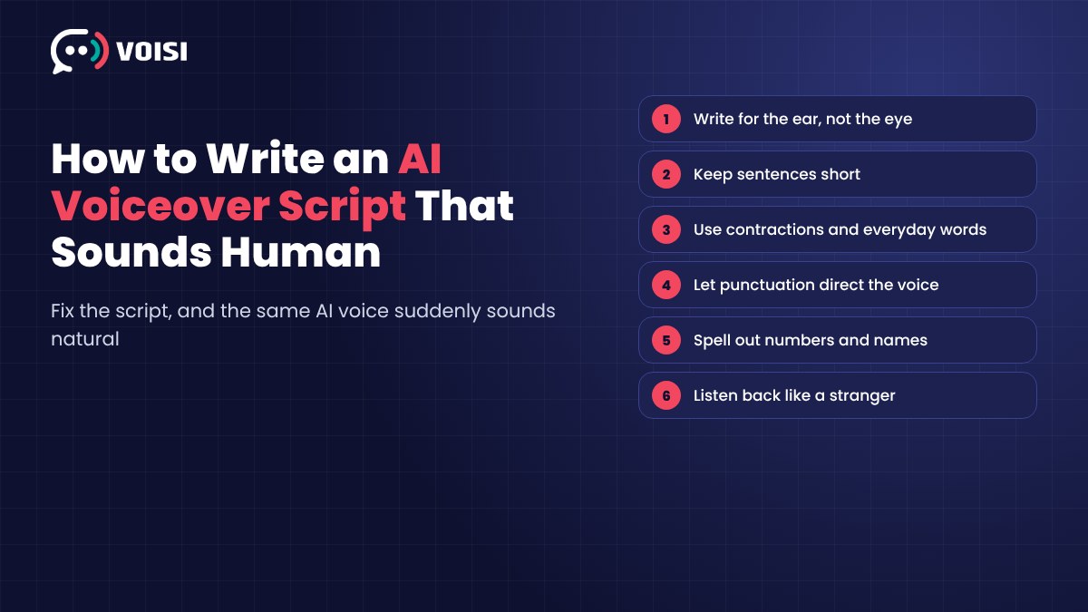 How to Write an AI Voiceover Script That Sounds Human